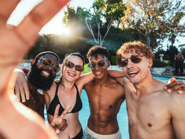 Swimming celebration